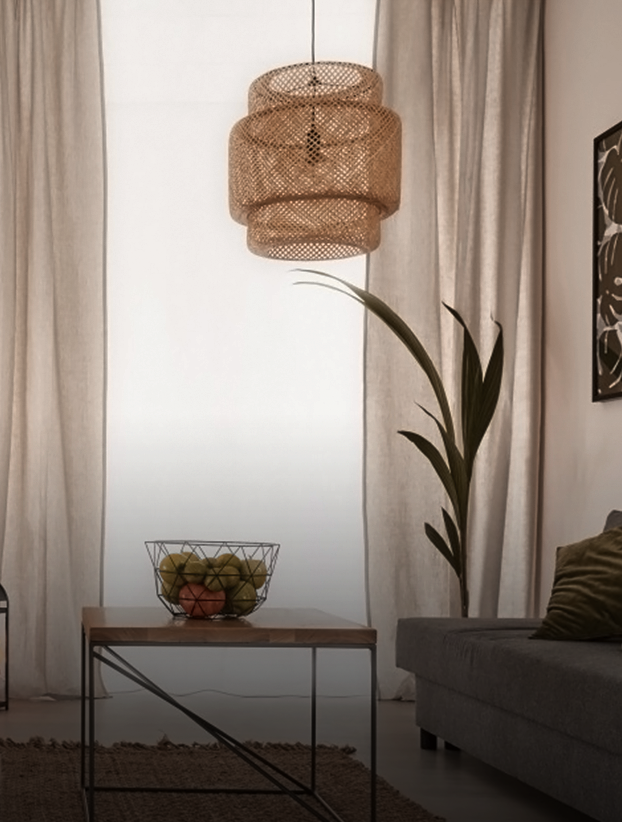 Imagen de ejemplo de cortinas de la sección de decoración de Grupo Doncel.