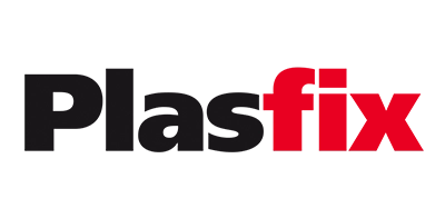 Logotipo de Plasfix una de las marcas de Grupo Doncel.
