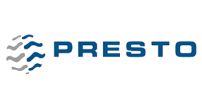 Logotipo de presto una de las marcas de Grupo Doncel.
