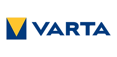 Logotipo de Varta una de las marcas de Grupo Doncel.